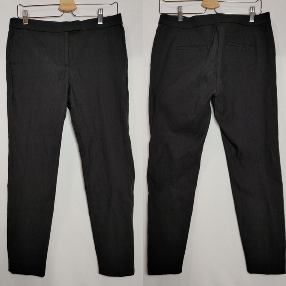 J. Crew Pants - J. Crew Ryder Slim Trouser Pants Ankle Style C2759 Black Charcoal Gray 8P Strech